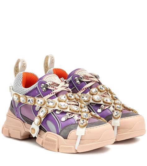 purple gucci sneakers